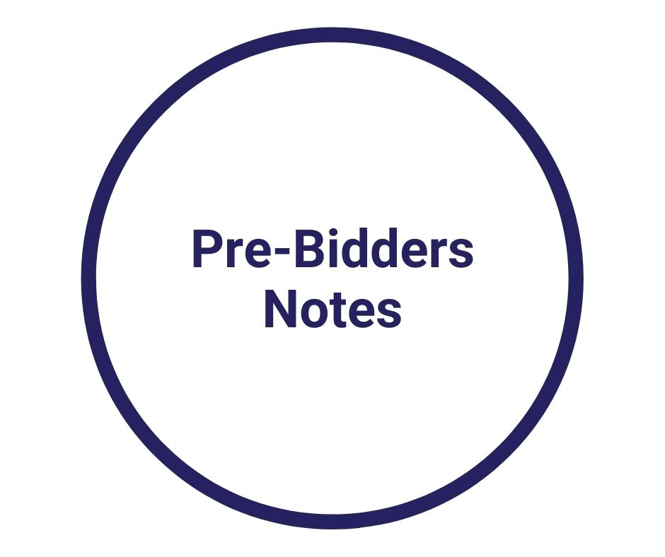 Pre-Bidders Notes