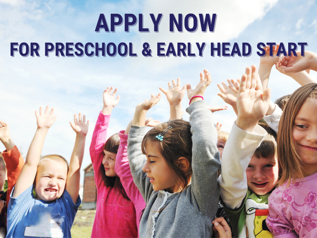 Click here to apply for preschool and early head start
