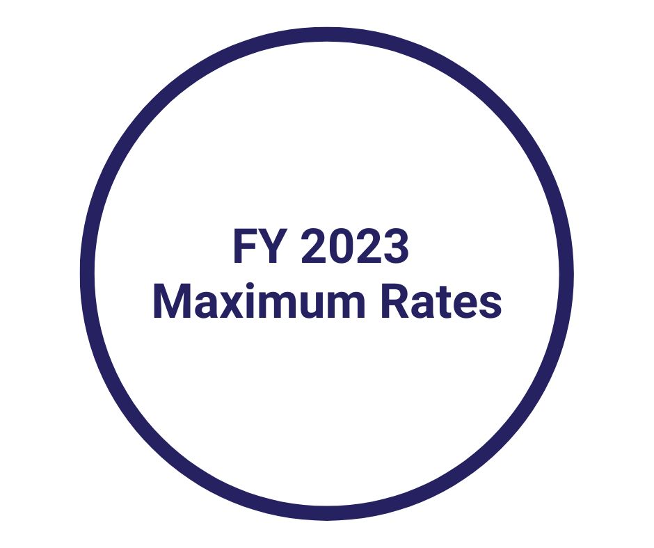 FY 2023 Maximum Rates