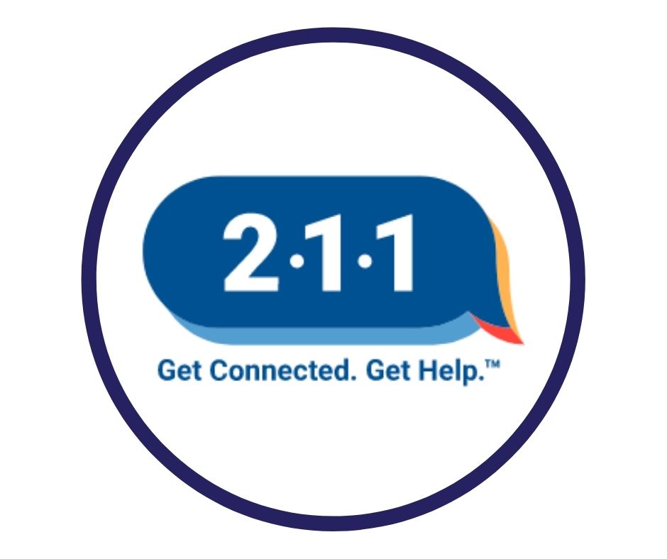 2-1-1 Logo. Click this link for available resources. 