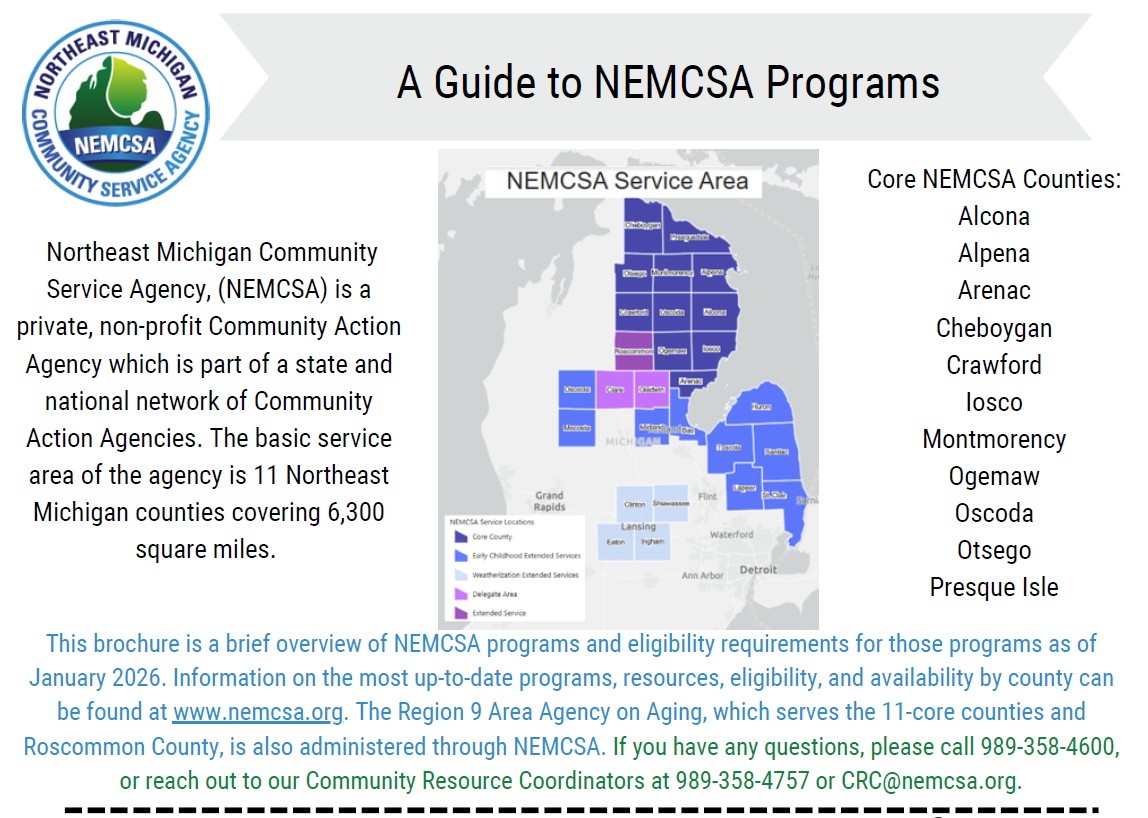 NEMCSA Program Guide with map
