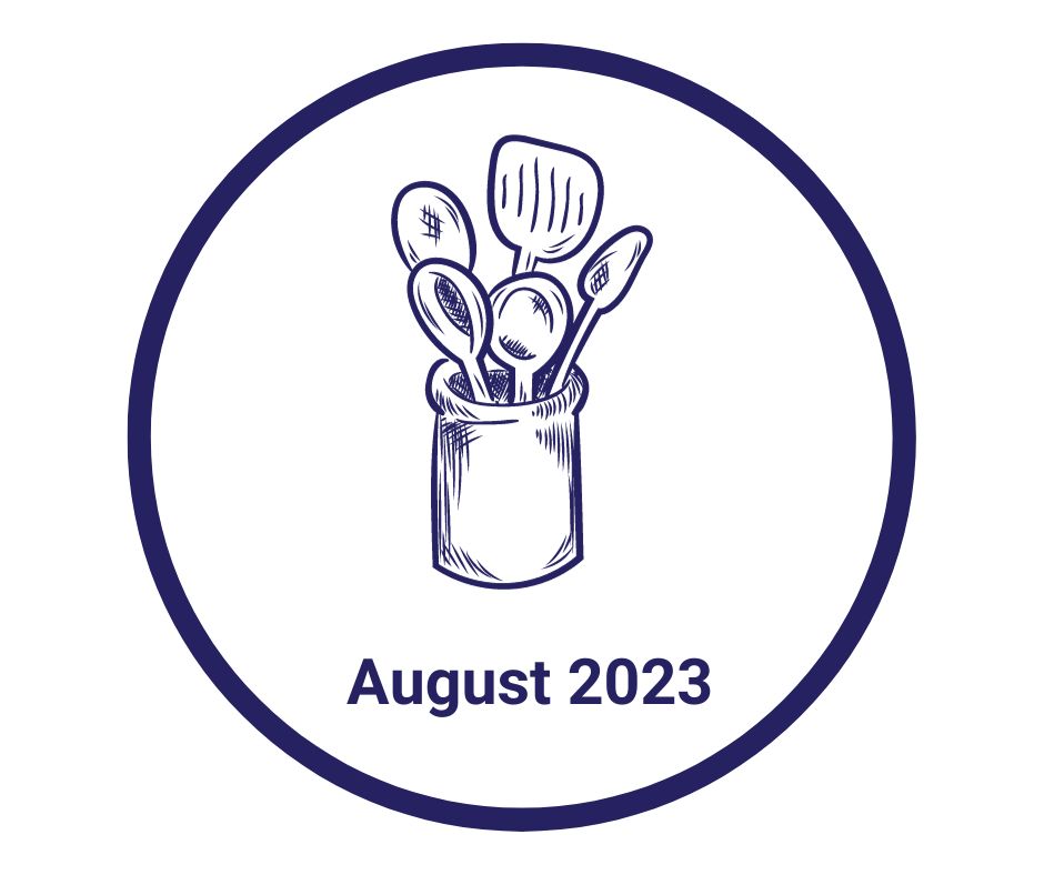 Click here for Kelly's August 2023 recipe. 