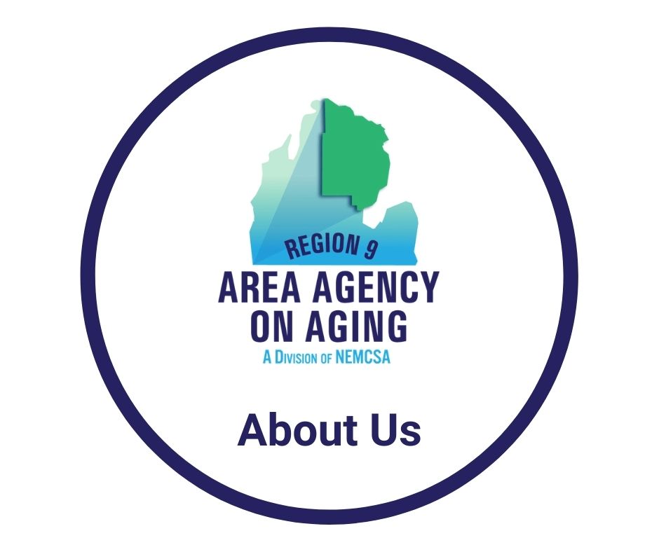 Our logo with About Us at the bottom