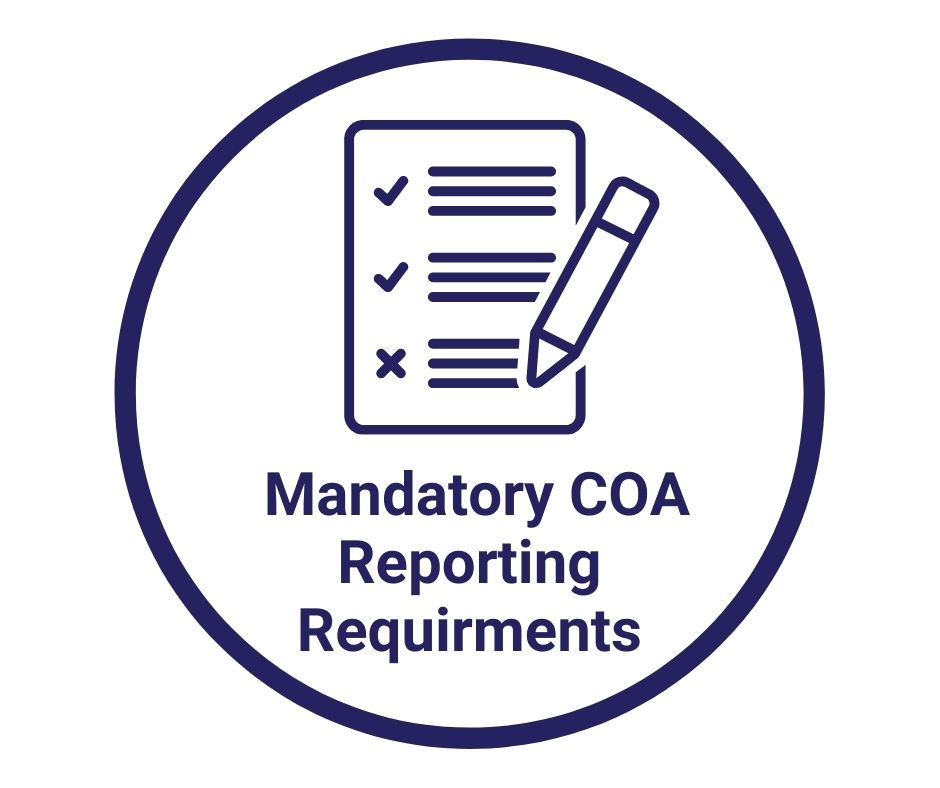 Mandatory COA Reporting Requirements